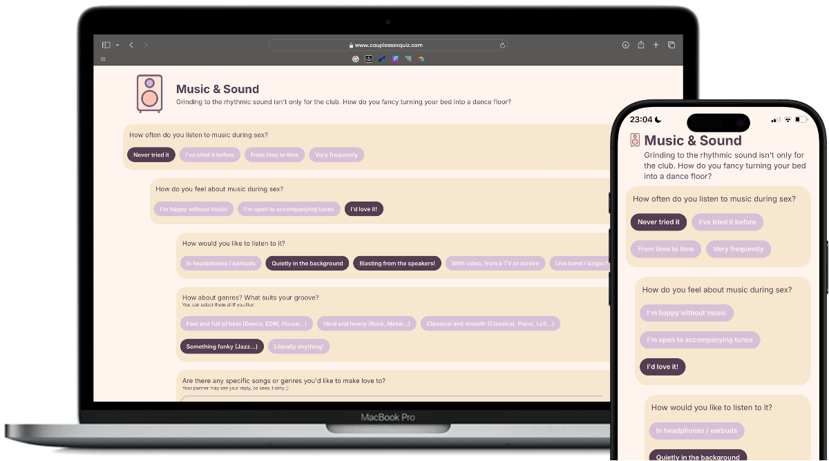 Couples Sex Quiz - Screenshot 2