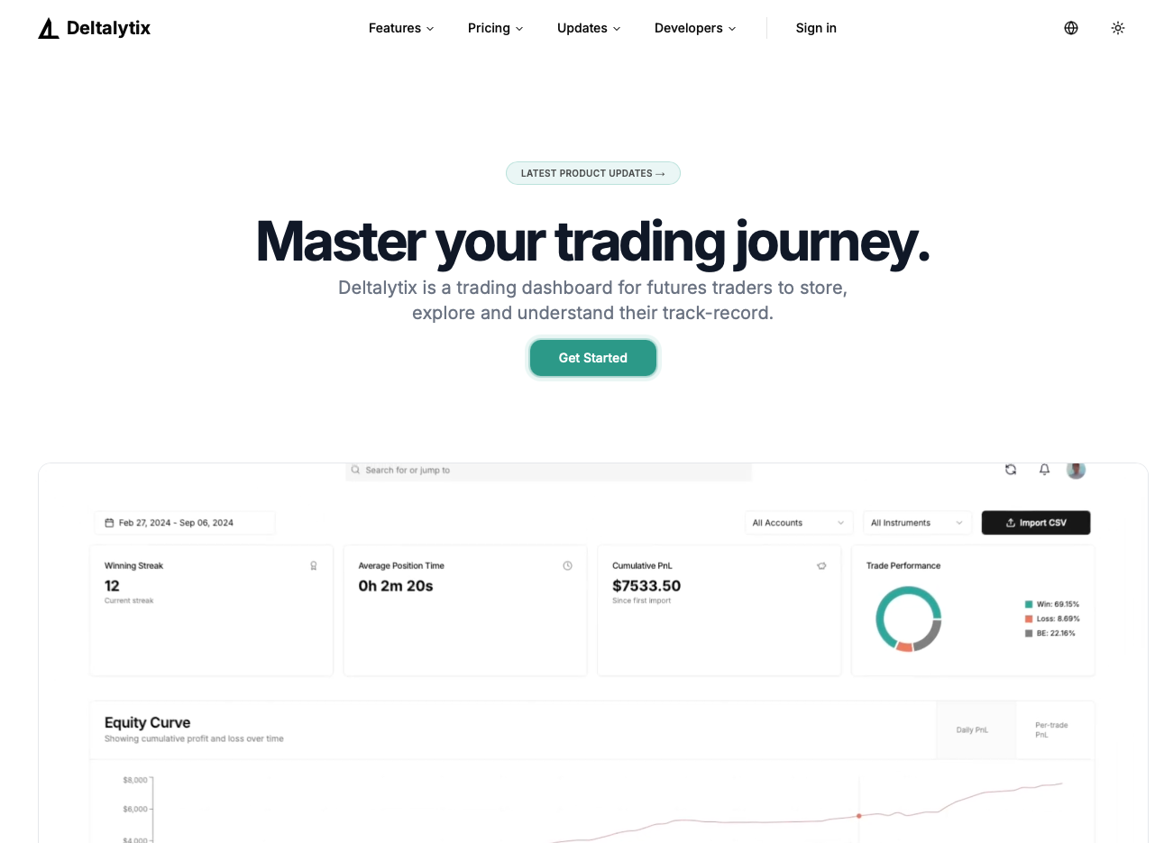 Deltalytix - Screenshot 1