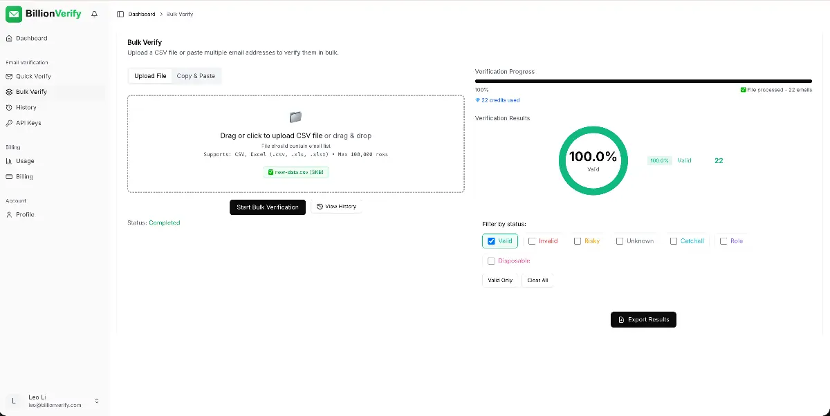 BillionVerify - Screenshot 4