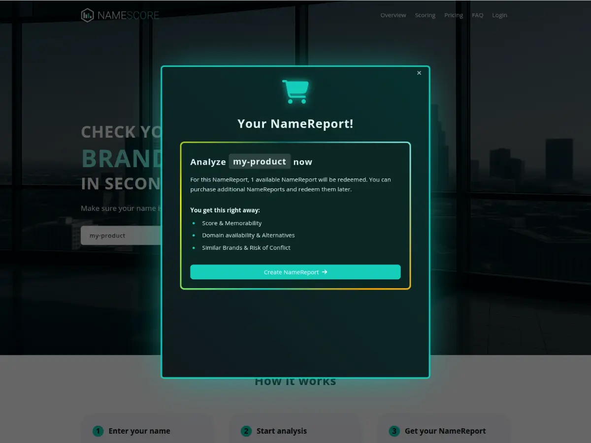 Brand Name Check & Trademark Analysis Tool - Screenshot 4