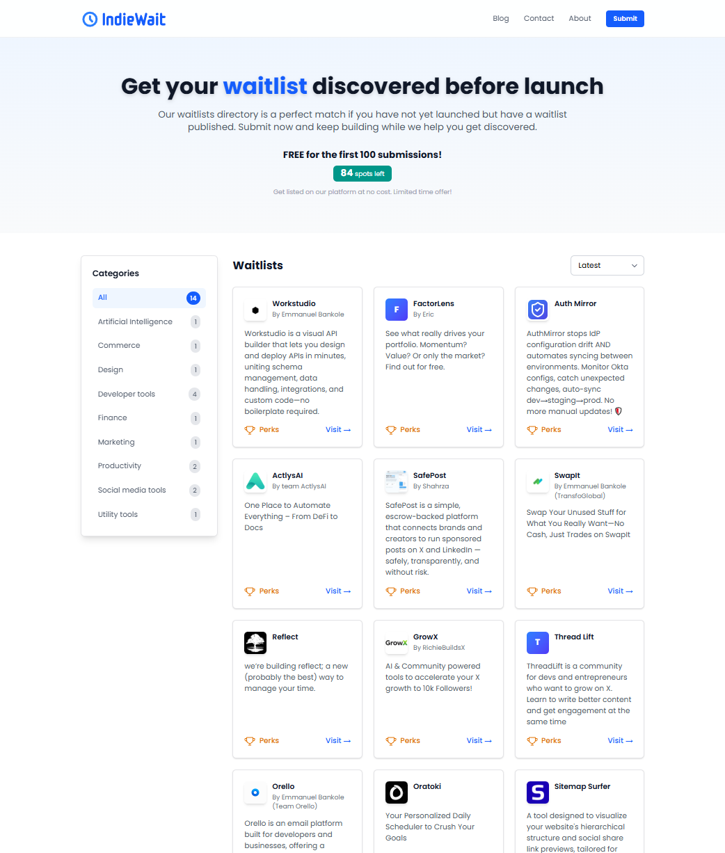 IndieWait - Screenshot 1