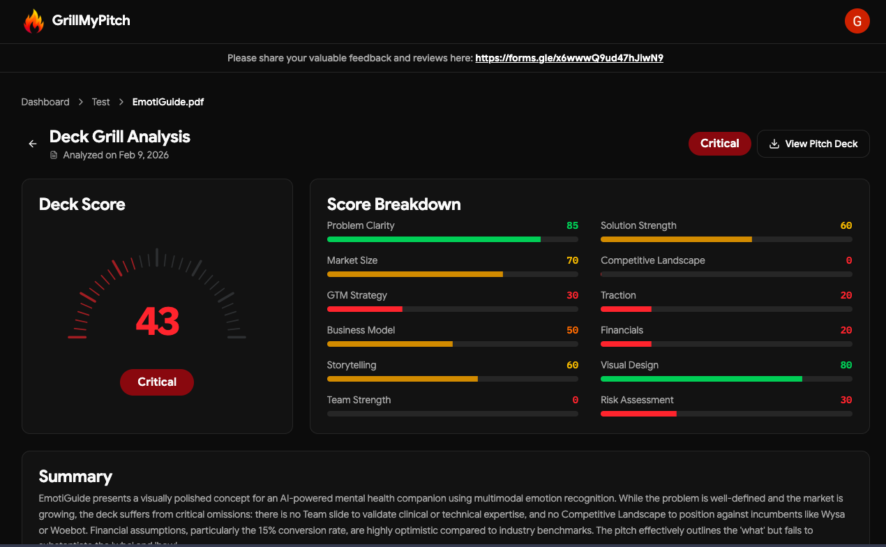 GrillMyPitch - Screenshot 2