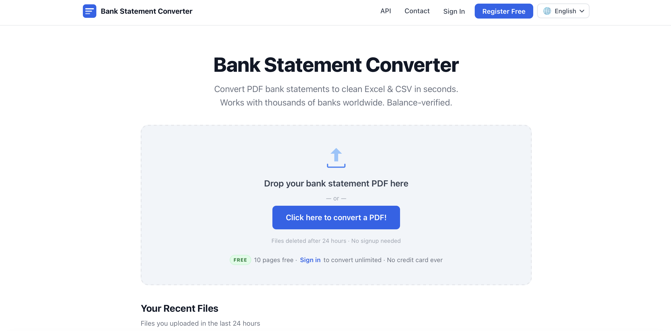 Bank Statement Engine - Screenshot 1