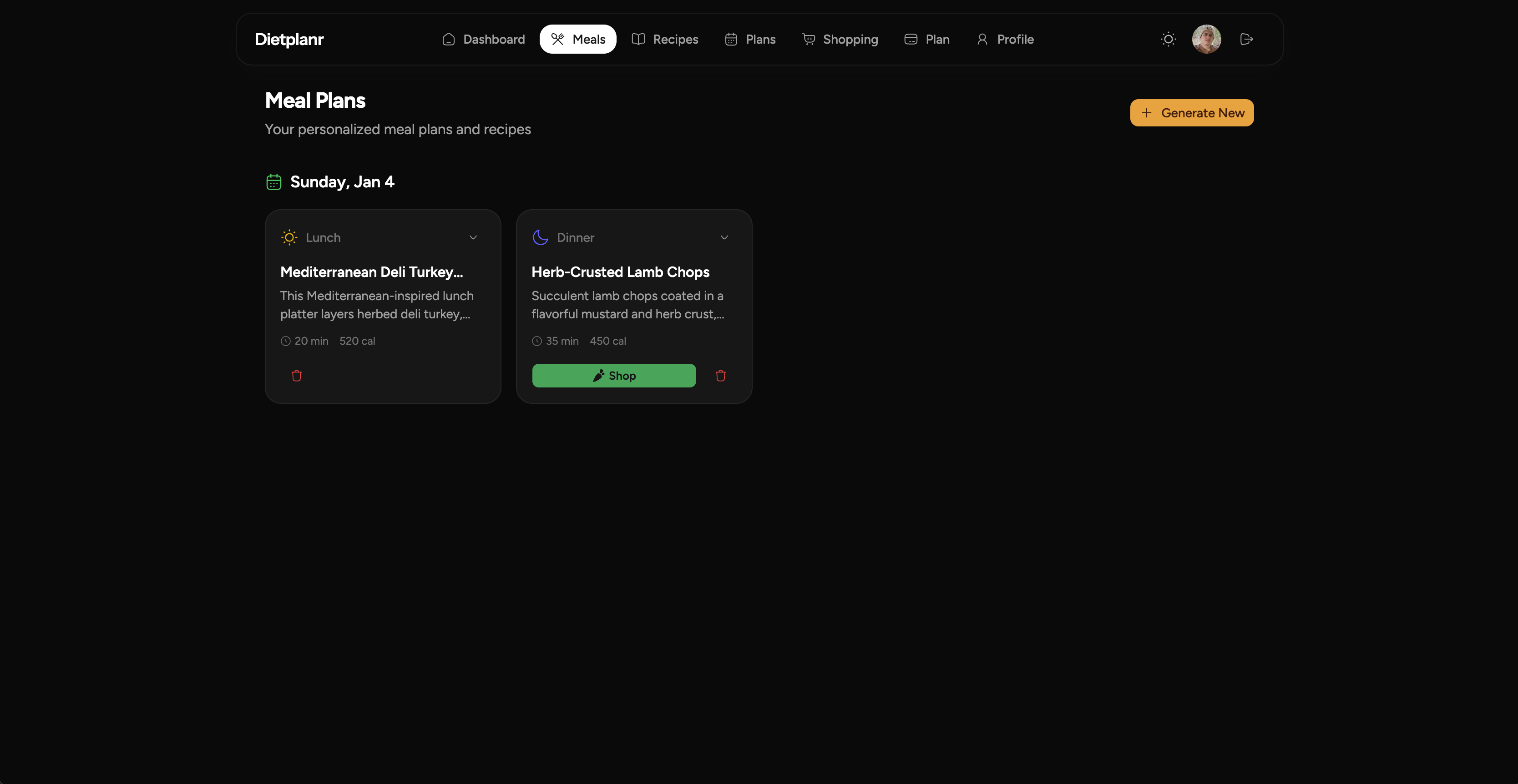 Dietplanr - Screenshot 6