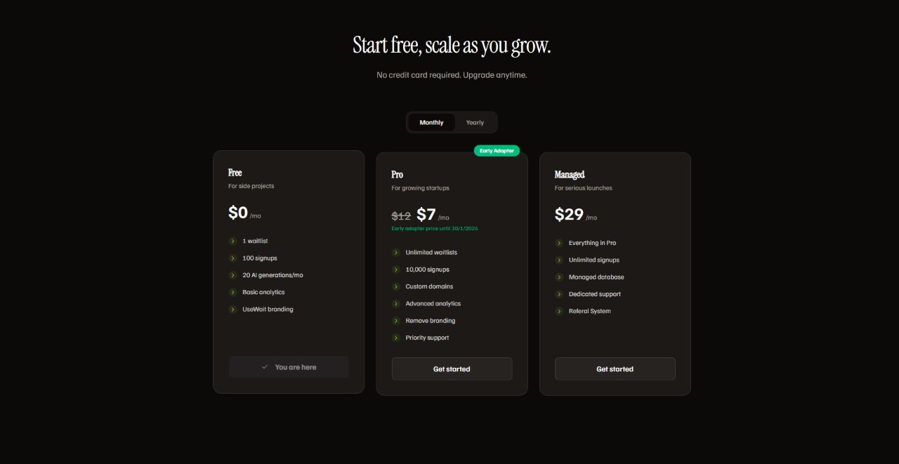 Usewait - Screenshot 1