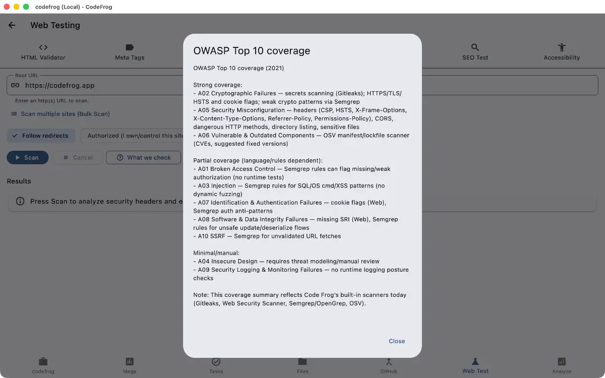 CodeFrog - Screenshot 2