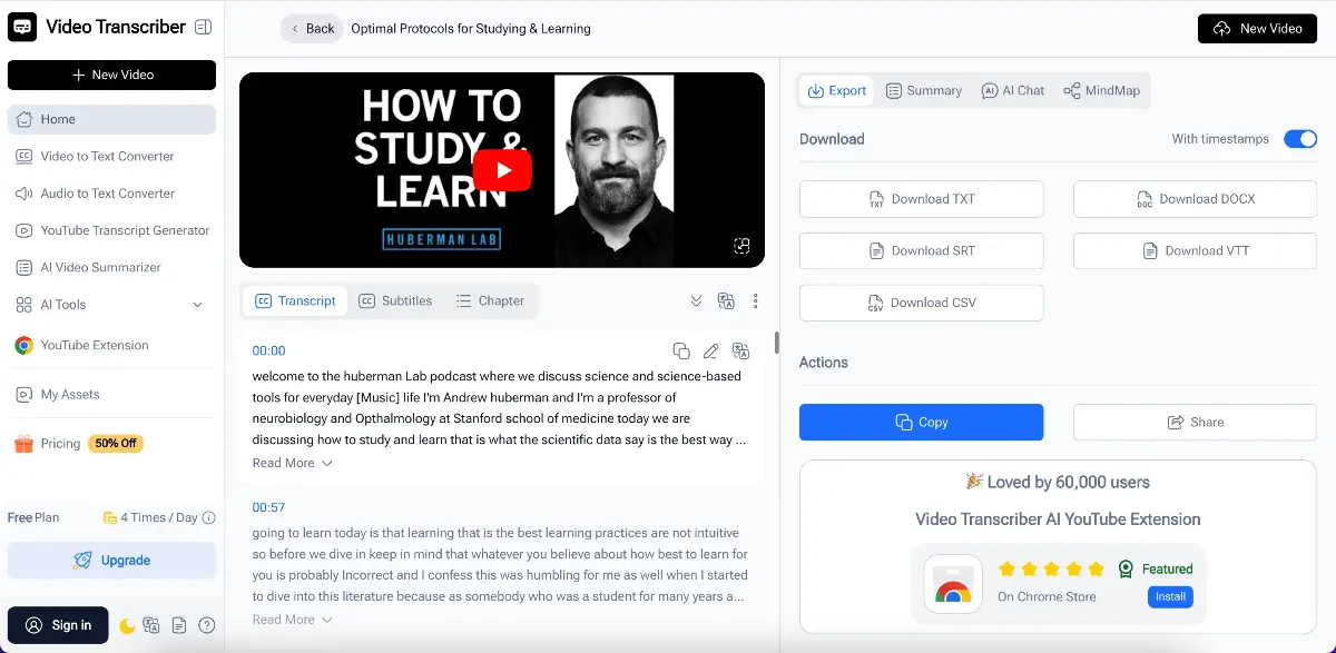 Video Transcriber AI - Screenshot 2