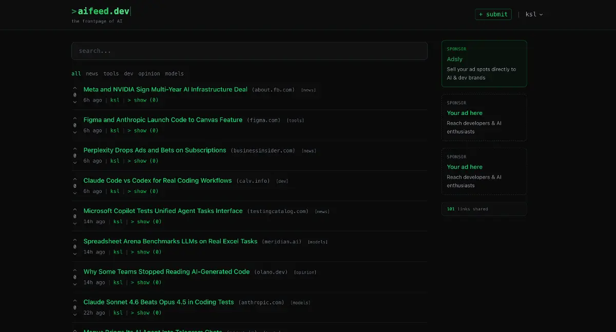 aifeed - Screenshot 1