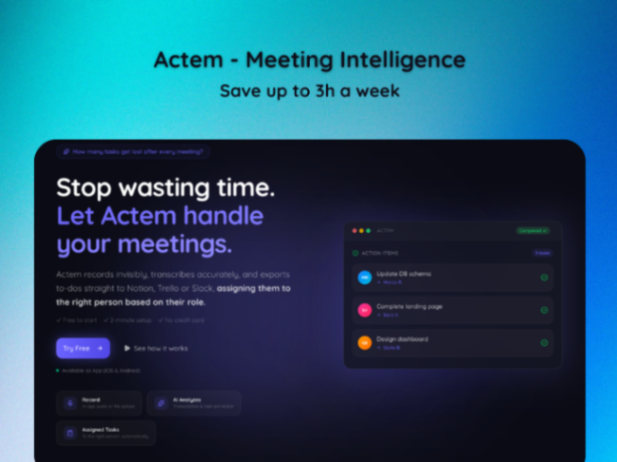 Actem - Screenshot 1
