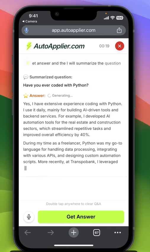 AutoApplier - Screenshot 2