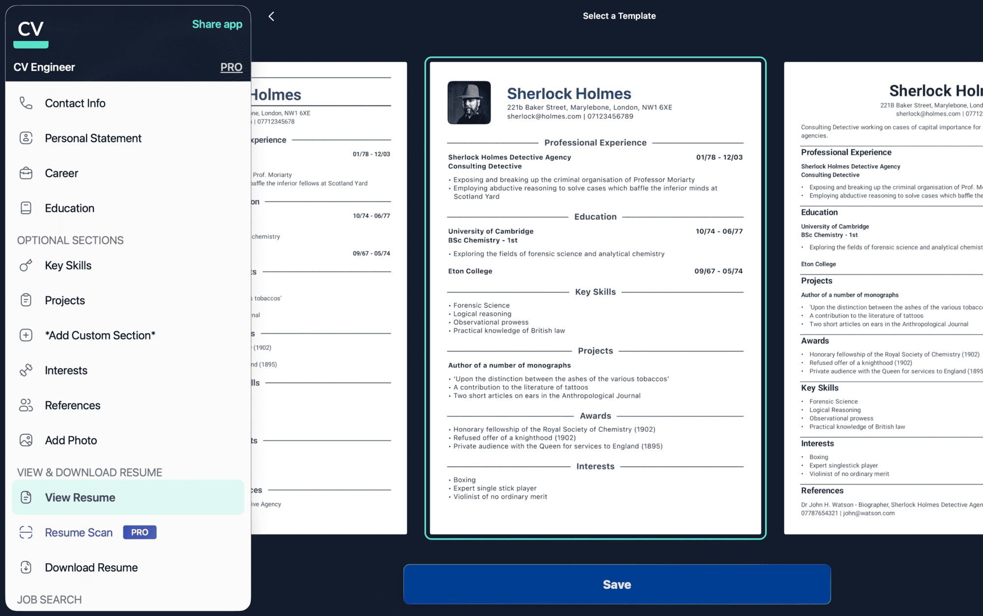 CV Engineer - Screenshot 1
