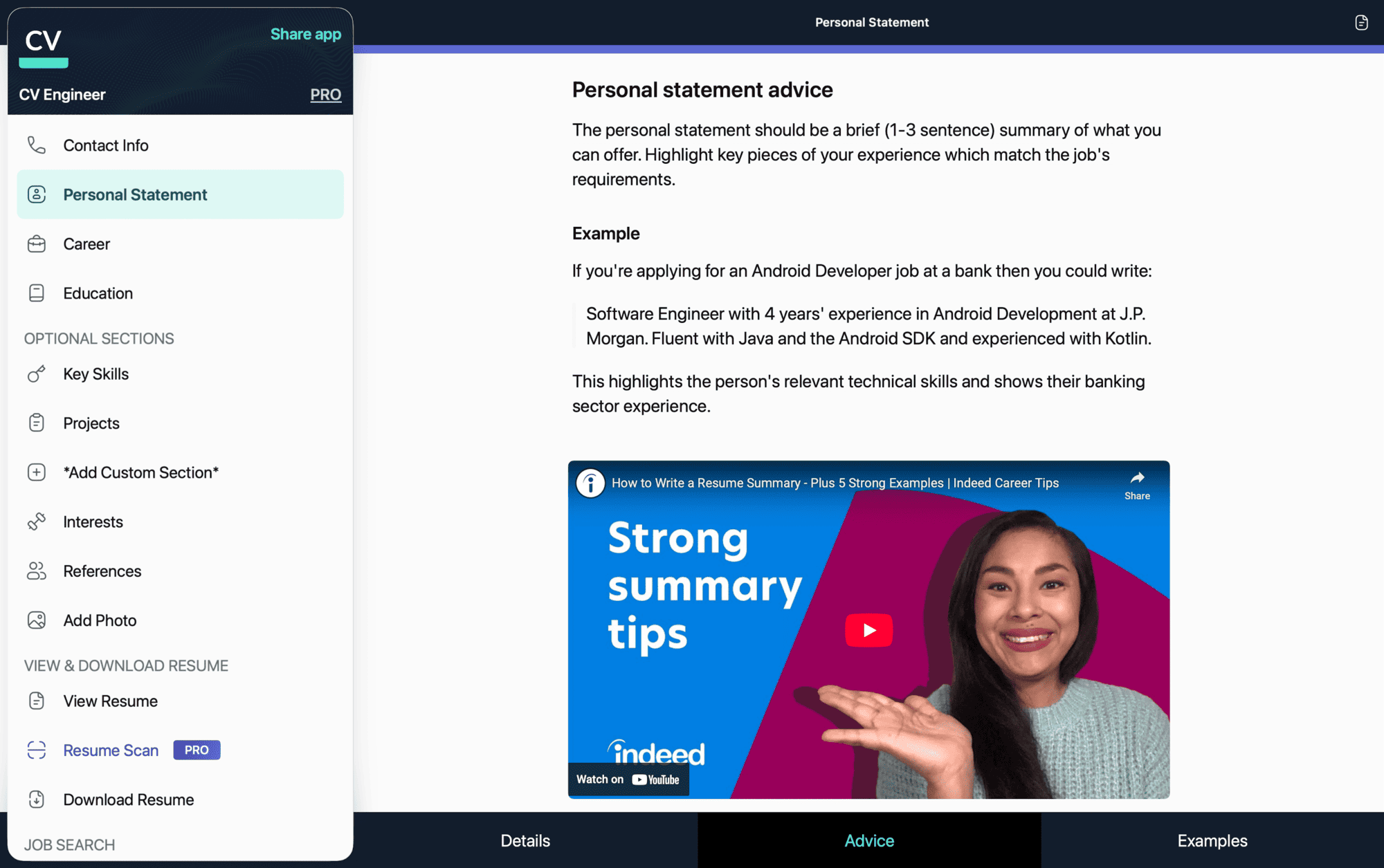 CV Engineer - Screenshot 2
