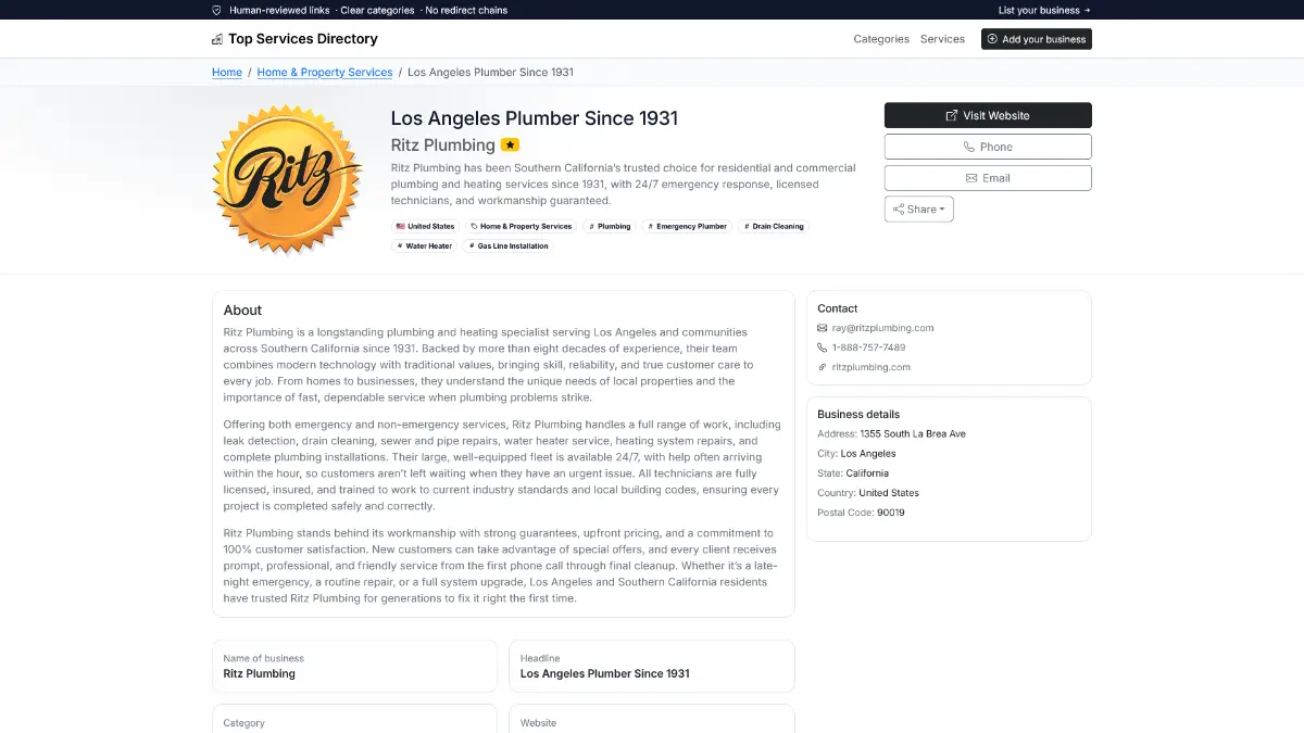 Top Services Directory - Screenshot 4