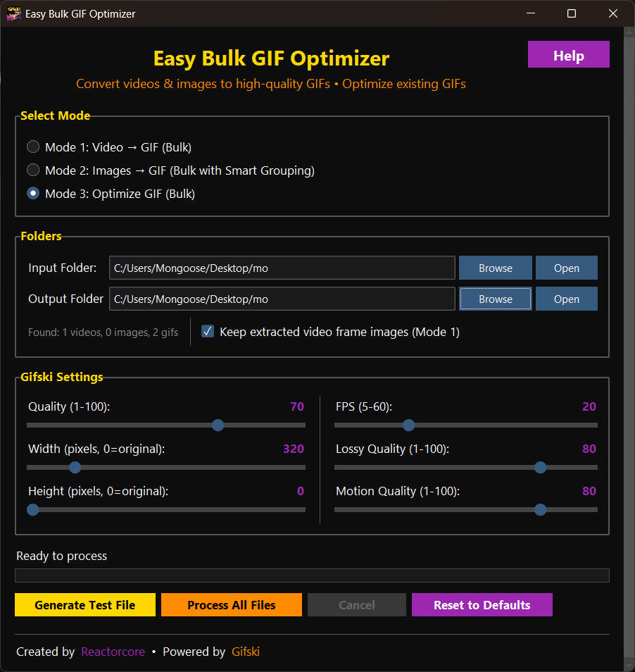 Easy Bulk GIF Optimizer - Screenshot 2