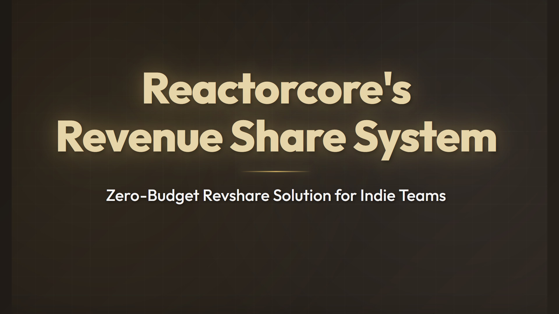 Reactorcore's Revshare System - Screenshot 1