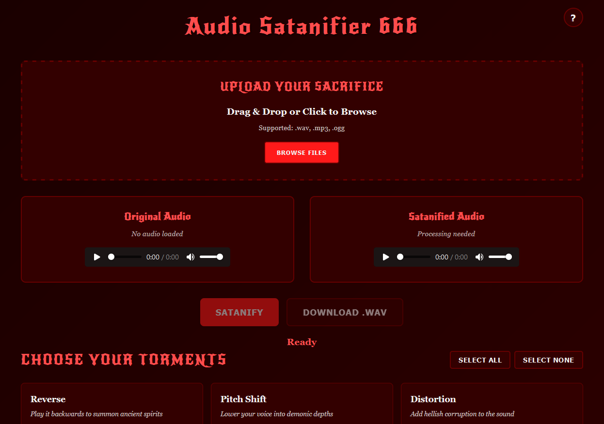 Audio Satanifier 666 - Screenshot 2