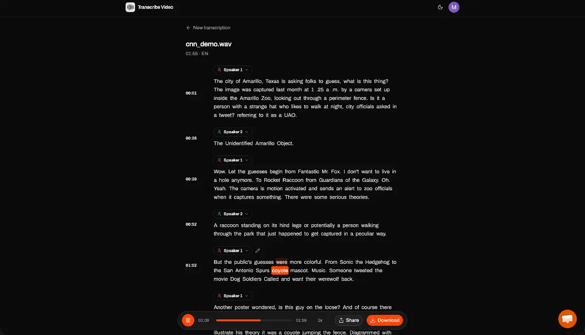 Transcribe Video to Text - Screenshot 3