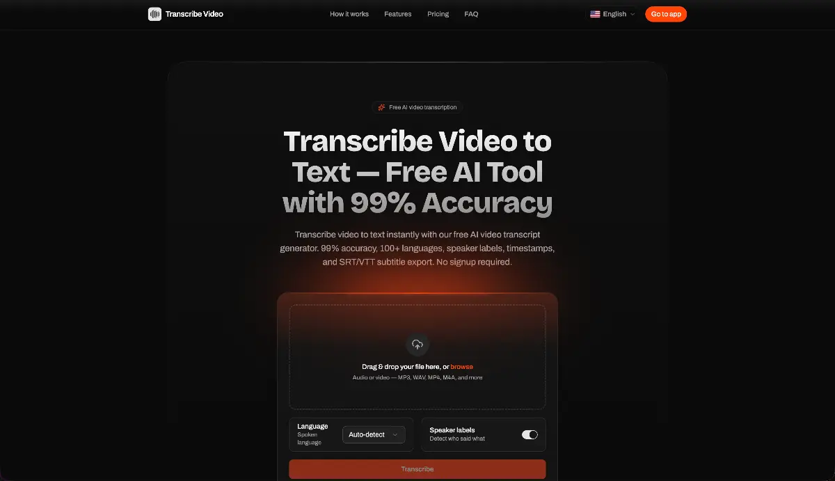 Transcribe Video to Text - Screenshot 4