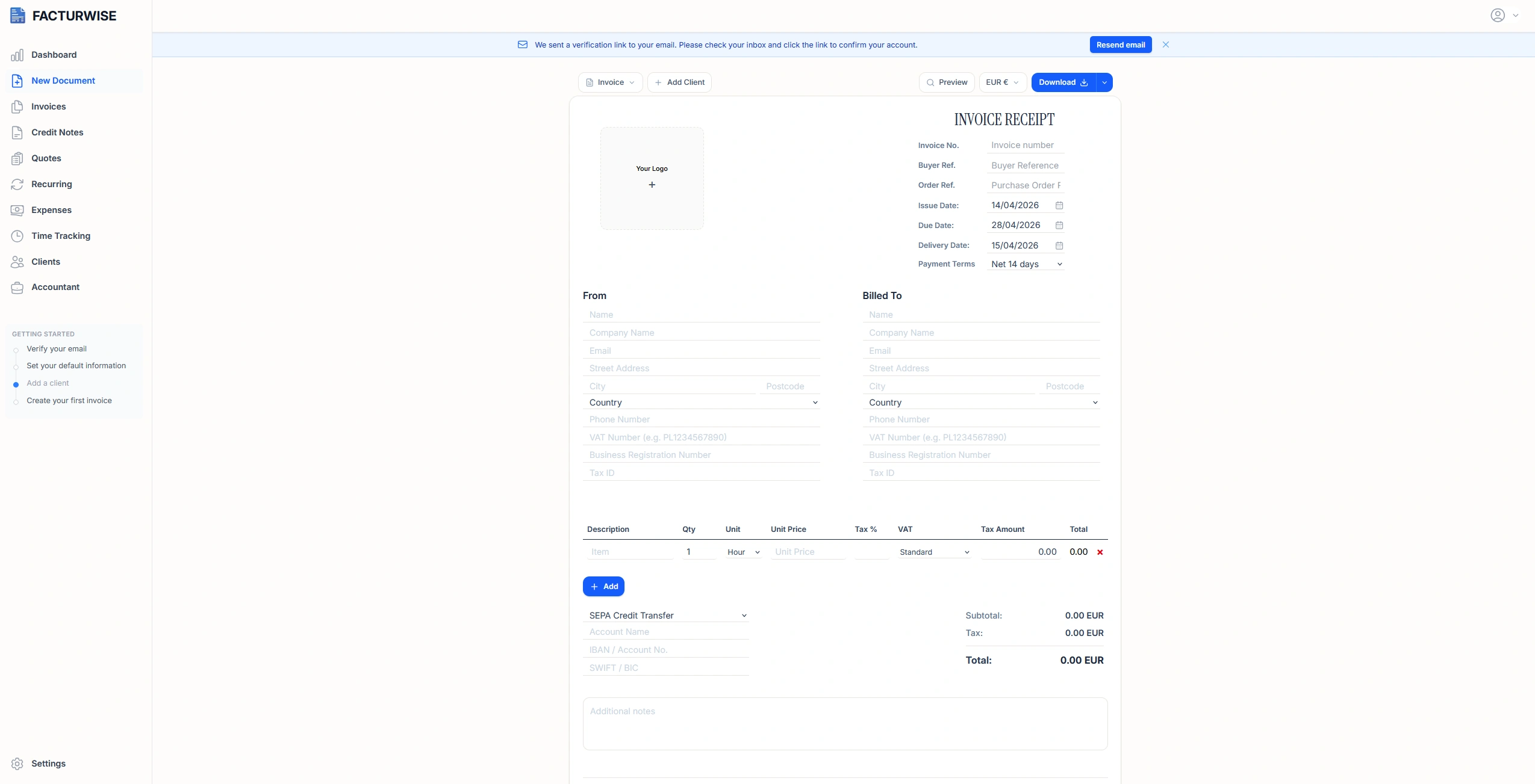 Facturwise - Screenshot 2