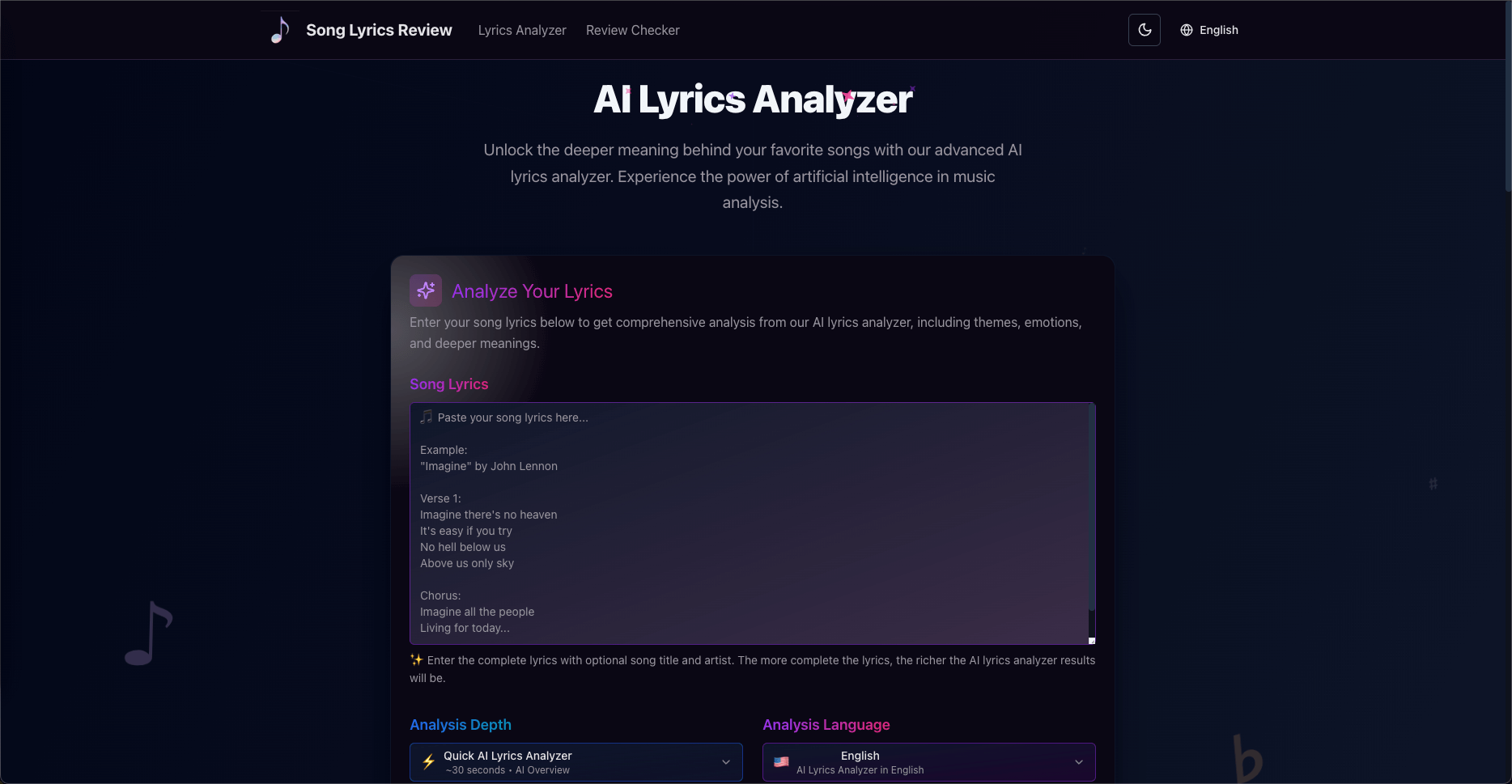 Song Lyrics Review - Screenshot 2