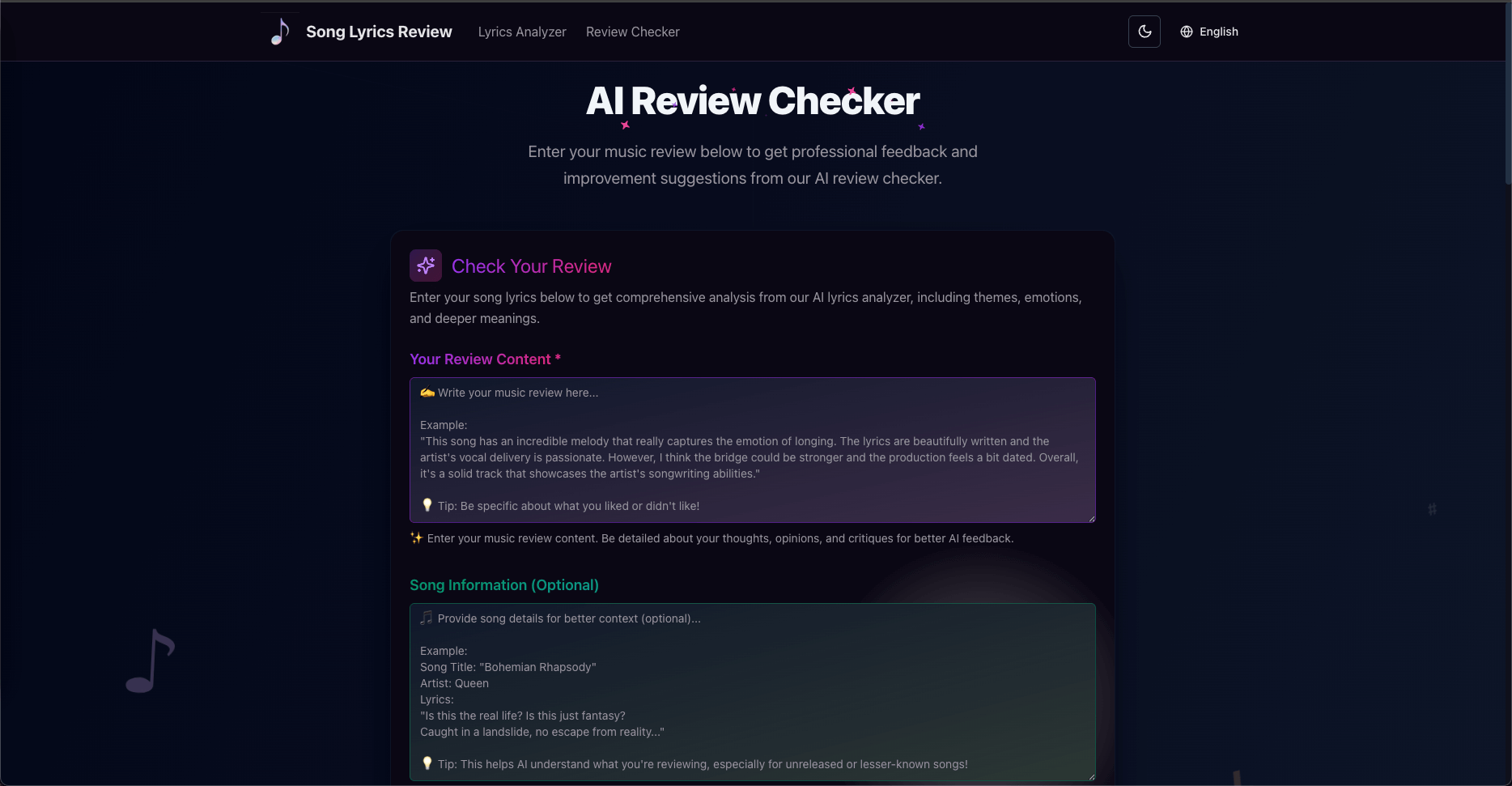 Song Lyrics Review - Screenshot 3