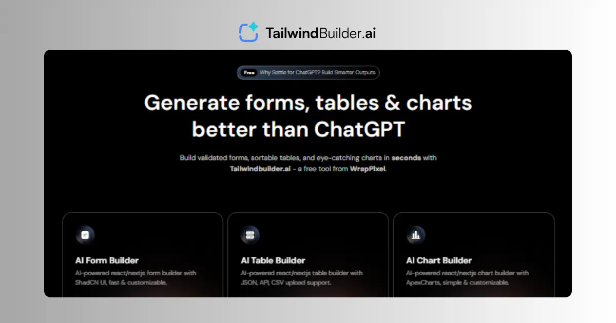 Tailwind AI Builder - Screenshot 1