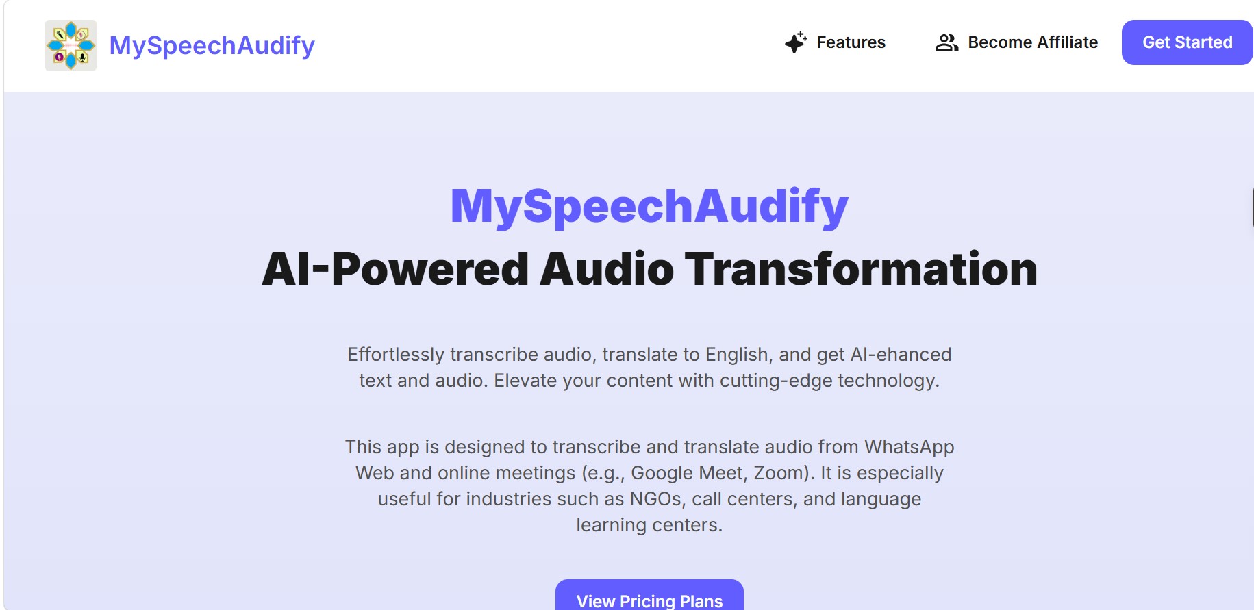 Myspeechaudify - Screenshot 2