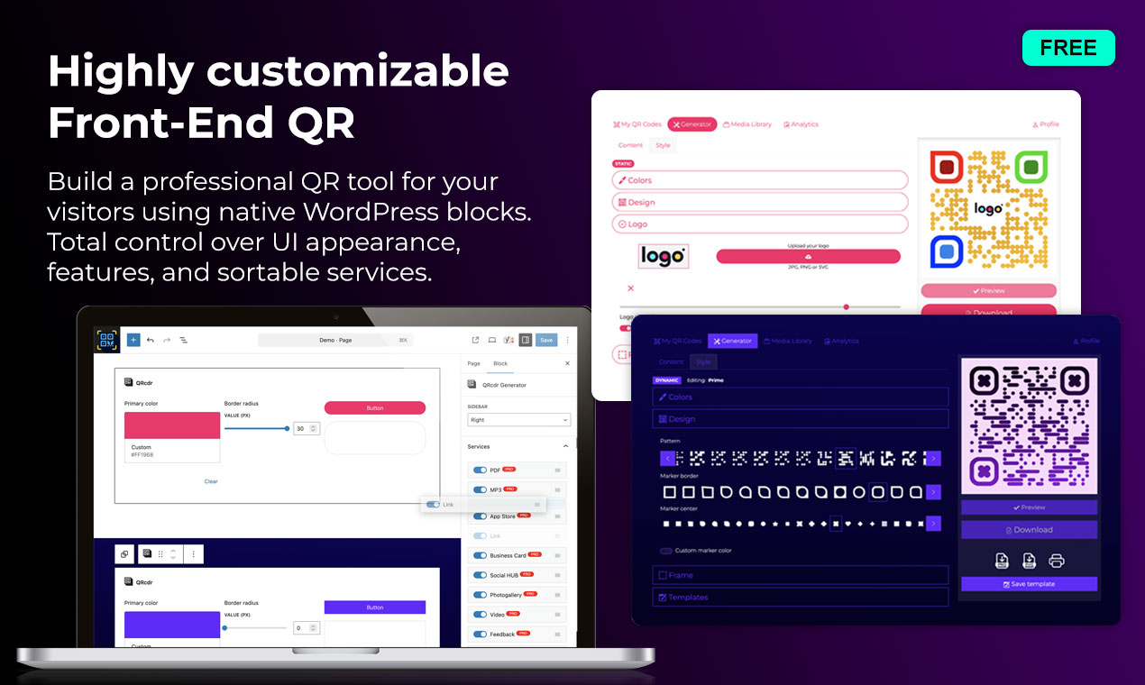 QRcdr - The All-in-One WP QR code SaaS - Screenshot 2