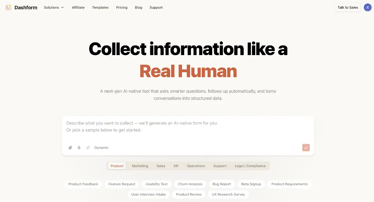 Dashform - Screenshot 1