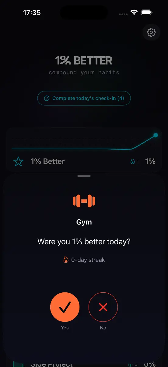 1% Better - Screenshot 2