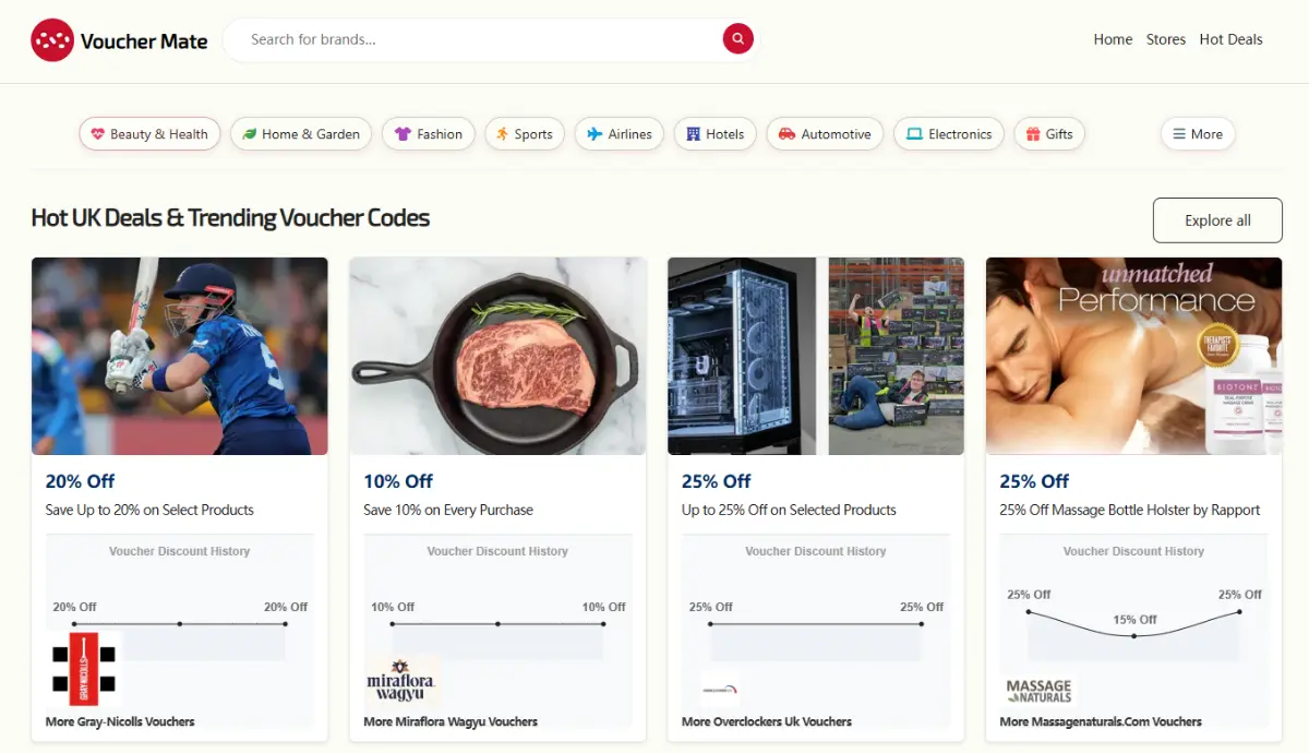 Voucher Mate - Screenshot 1