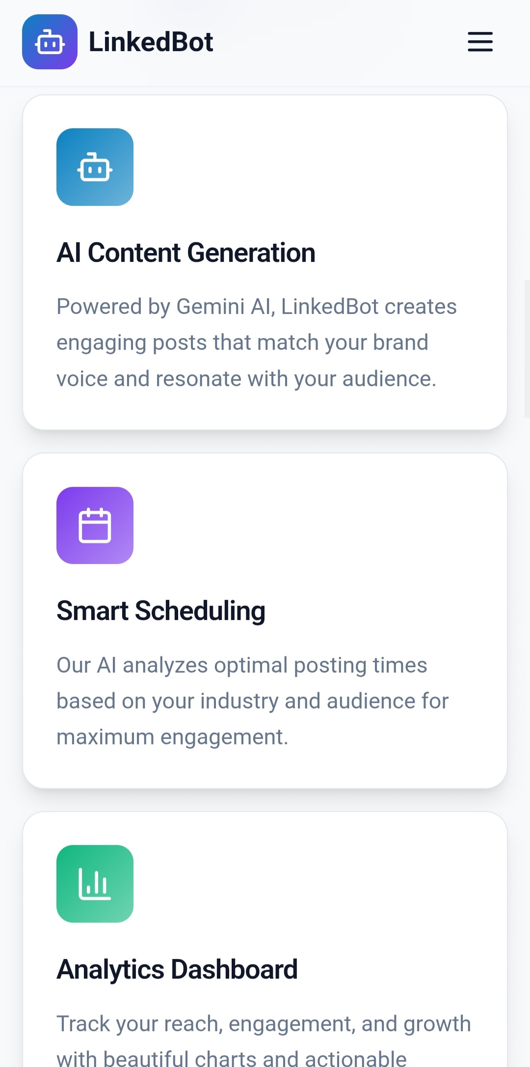 LinkedBot  - Screenshot 3