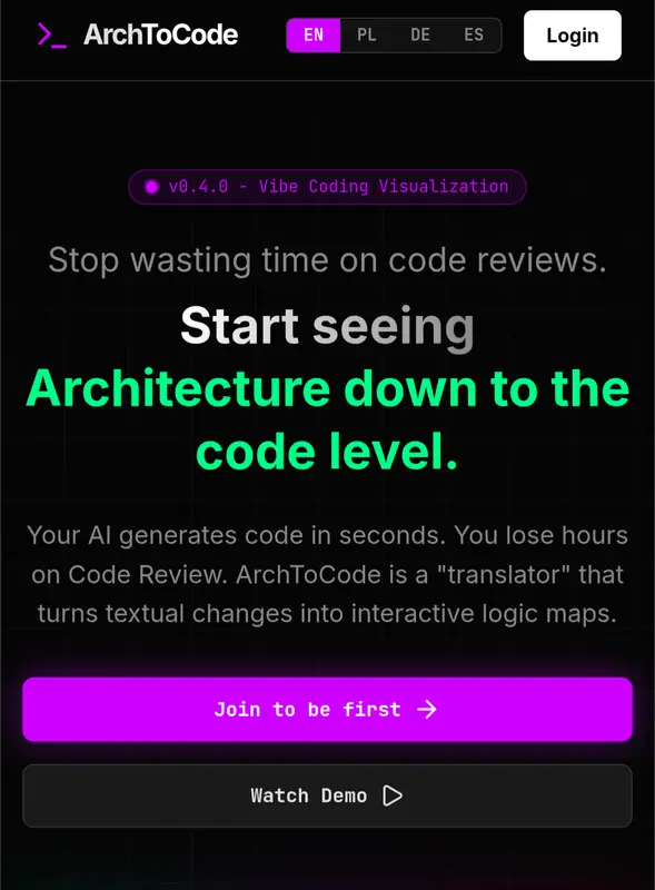 ArchToCode - Visual Git Diff & Architecture M - Screenshot 1
