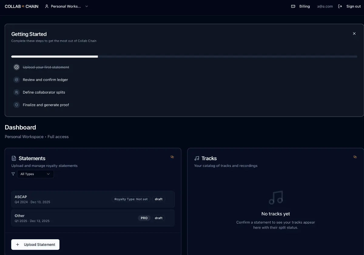Collab Chain - Screenshot 2