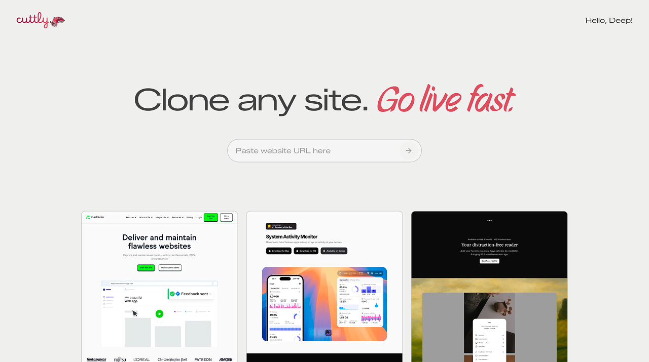 Cuttly - Screenshot 1