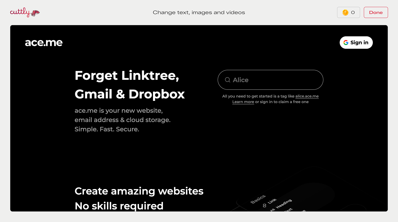 Cuttly - Screenshot 2