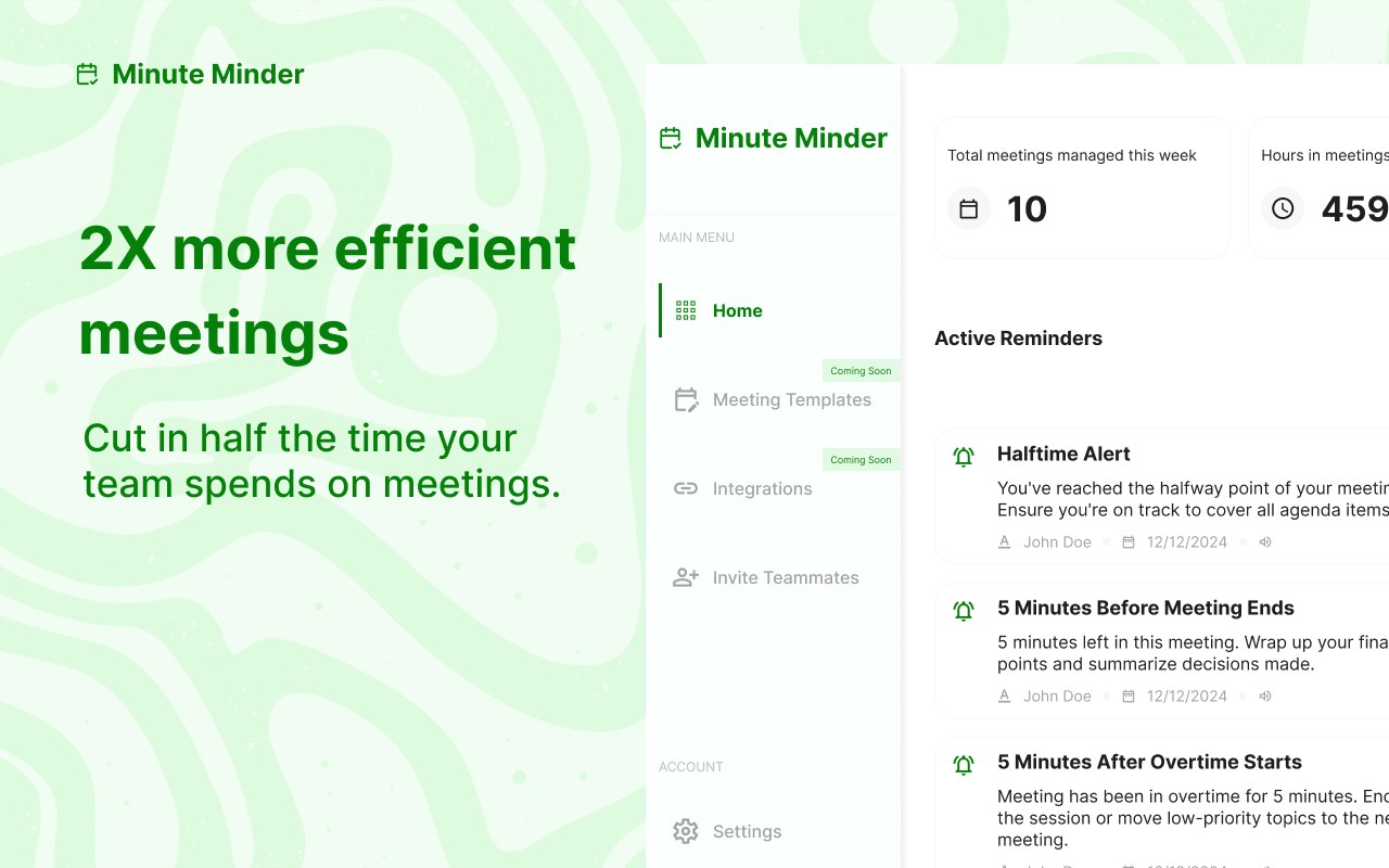 Minute Minder - Screenshot 3