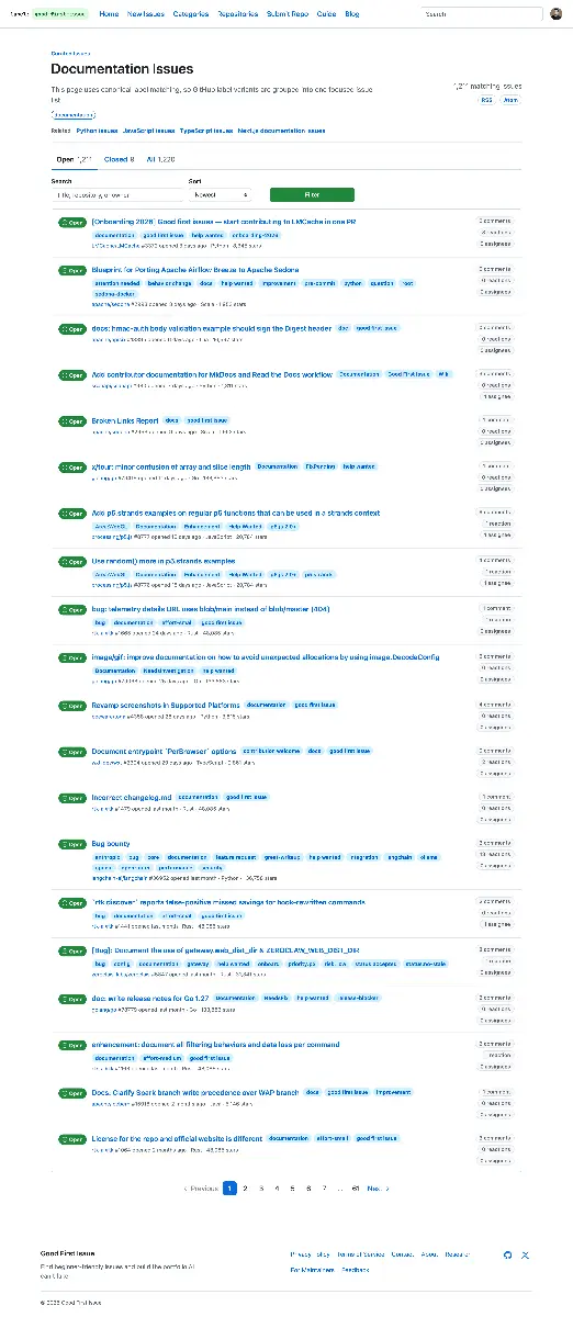 Good First Issue - Screenshot 3