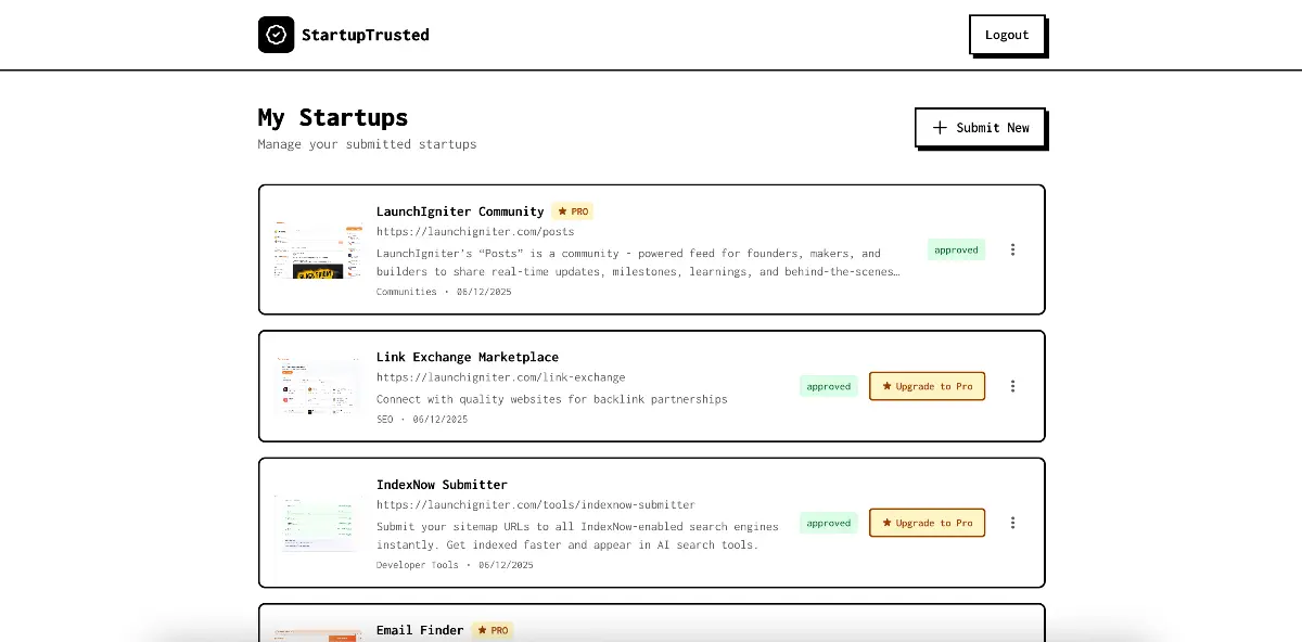StartupTrusted - Screenshot 2
