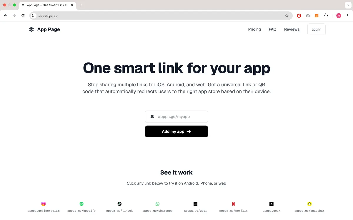 App Page - Screenshot 1
