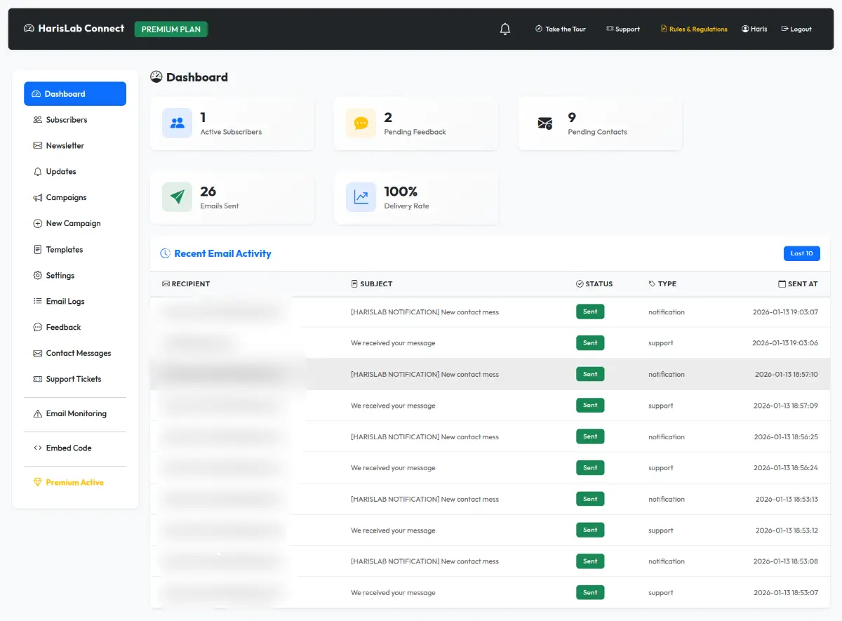 HarisLab Connect - Screenshot 1