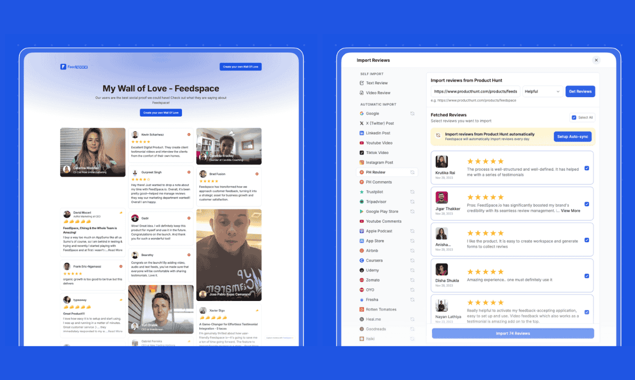 Feedspace - Screenshot 1