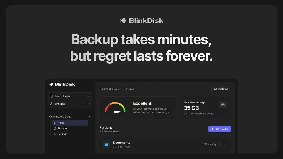 BlinkDisk - Screenshot 1