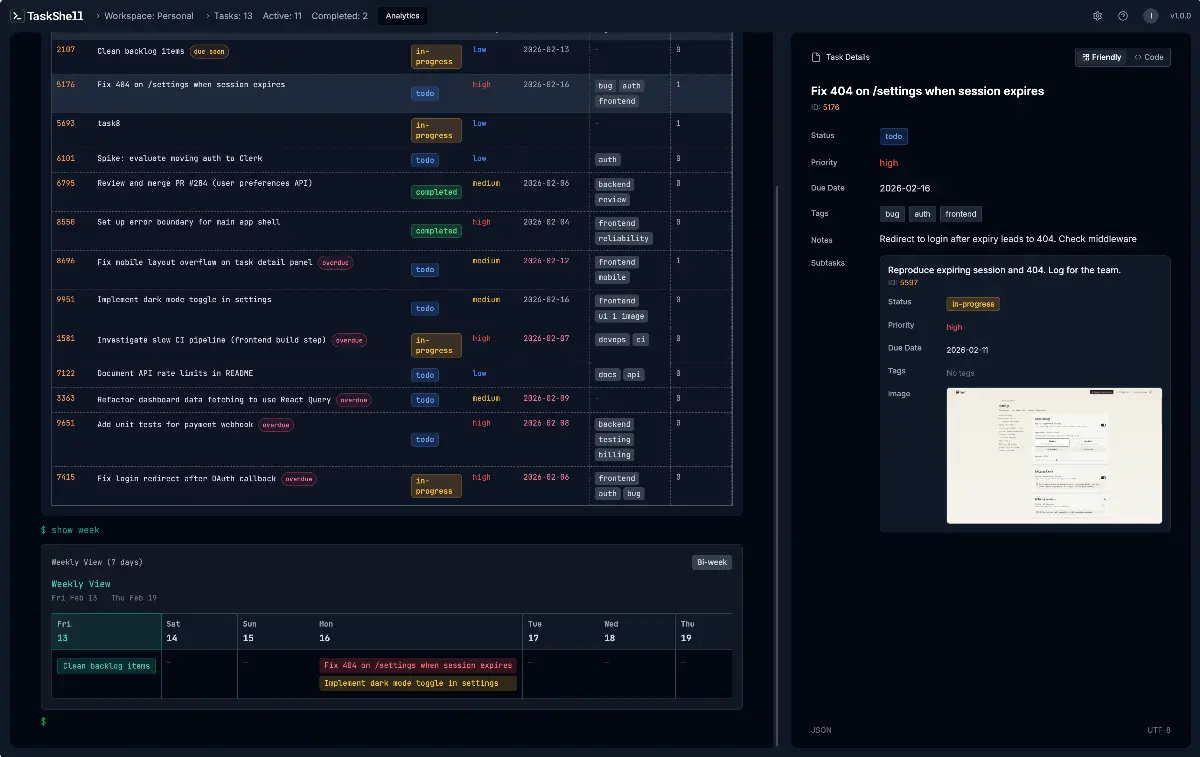 TaskShell - Screenshot 4