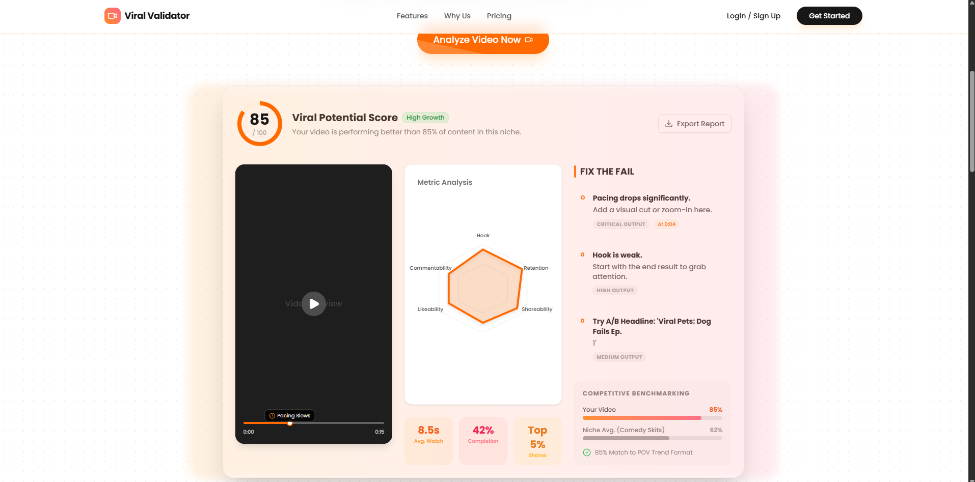 Viralvalidator - Screenshot 1