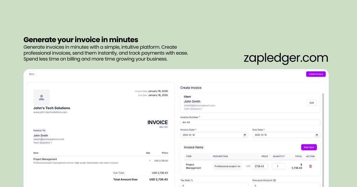 Zapledger - Screenshot 2