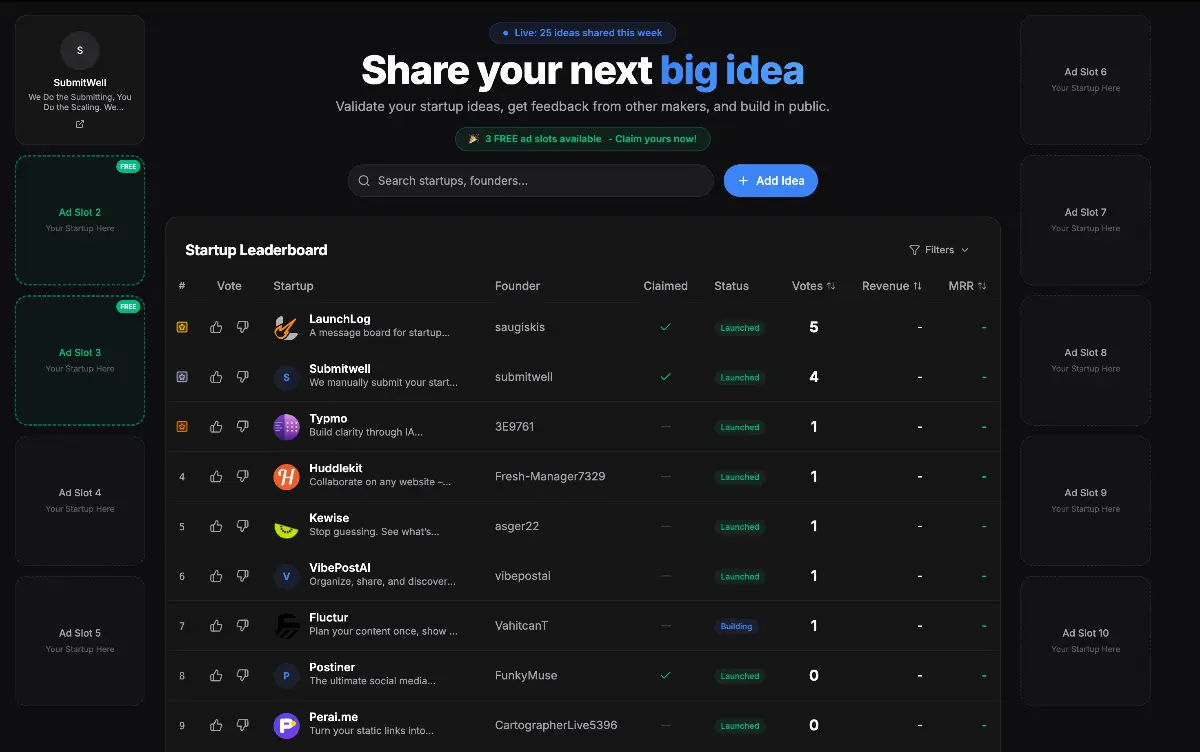 LaunchLog - Screenshot 1