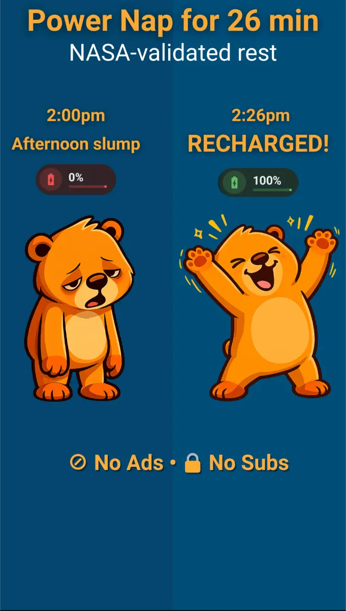 Nap & Recharge: Powernap App - Screenshot 1