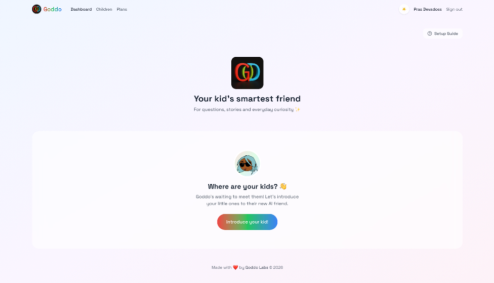 Goddo - an AI companion for your kids - Screenshot 1