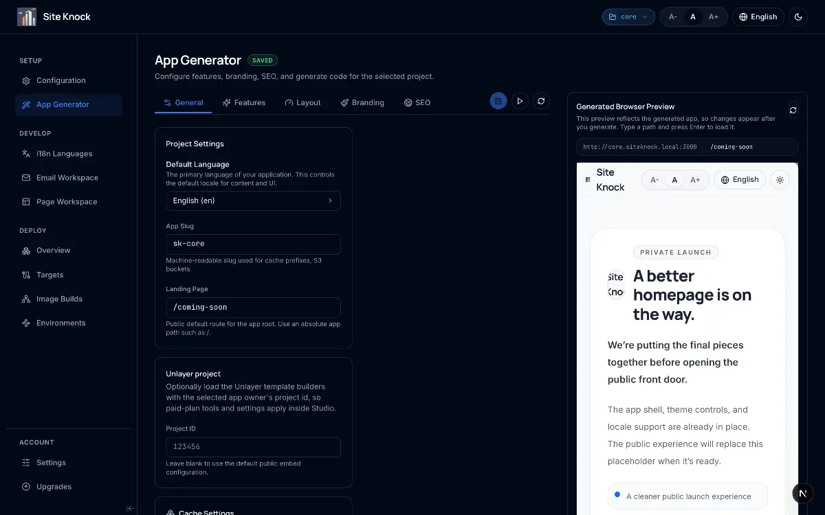 Site Knock - Screenshot 1